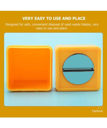 Osaladi Compact Razor Blade Disposal Case - Durable ABS Storage Box for Hairdressing Salon & Waste Management - Buy Online on GoSupps.com