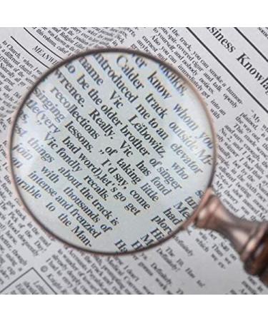 Magnifyings Educational Hobby Magnifiers Handle Glass Retro Glass Small Font High Magnification Glass Handheld Glass Reading Magnifying Glass - Buy Online on GoSupps.com