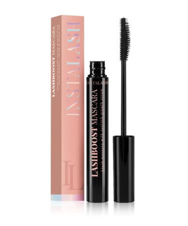 INSTALASH LashBoost Mascara with Lash Growth Serum | Advanced Eyelash Enhancing Serum Infused Black Mascara | Eyelash Treatment Helps Boost Lash Length  Volume & Definition 10ml