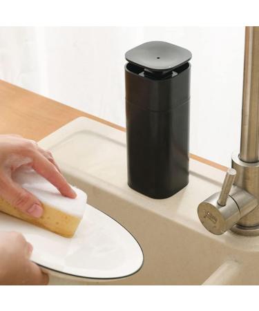DOITOOL Push Down Empty Pump Dispenser Bottle - Ideal for Nail Polish & Makeup Remover - Black - Buy Online on GoSupps.com