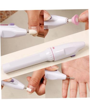 Electric Nail File Electric Nail Polisher Manicure Files Nail Art Grinder Grooming Kit with 5 Heads (No Battery) - Buy Online on GoSupps.com