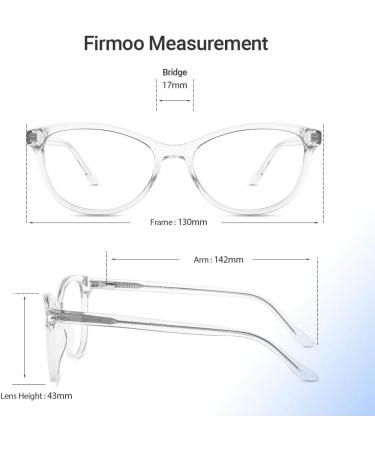 Firmoo Computer Blue Light Blocking Glasses Women/Men Anti Glare Reflective UV Protection Light-Weight Sturdy Acetate Frame Computer Gaming for Digital Screens Clear - Buy Online on GoSupps.com