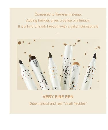 Mysense Freckle Pen 2 Pack - Natural & Long-Lasting Fake Freckles Makeup in Light Brown | Waterproof & Effortless Sunkissed Look - Buy Online on GoSupps.com