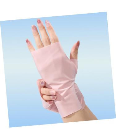 minkissy 4 Pairs Ice Silk Nail Gloves UV blocking gloves fingerless protection gloves anti UV hands gloves anti gloves nail salon gloves UV shield gloves hand gloves Nylon outdoor Miss - Buy Online on GoSupps.com