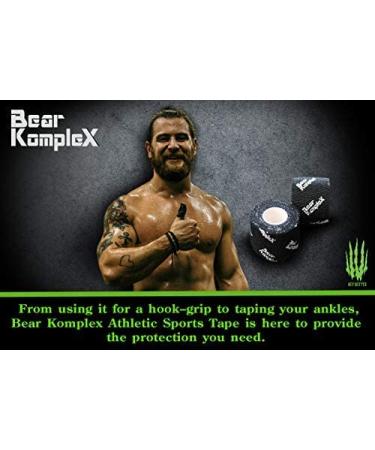 Bear Komplex Athletic Sports Thumb Tape 5cm - 4 Pack, Premium Adhesive Wrap for Lifting, Crossfit, Sweatproof, Breathable, Non-Slip, Hypoallergenic, Latex Free - Buy Online on GoSupps.com