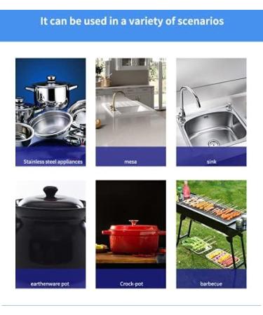 Cookware Cleanser & Polish(3.4 Oz) Pot Bottom Cleaner Stainless Steel Cooking Utensils Degreasing Descaling Scorching Cleaning Utensils Derusting Cleaning Paste - Buy Online on GoSupps.com