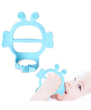 Teething Toy for Toddler - Molar Toy Stick for Teething - Soft Food-Grade Silicone Chewing Toys for Birthday Christmas and Other Festivals Wynott Blue