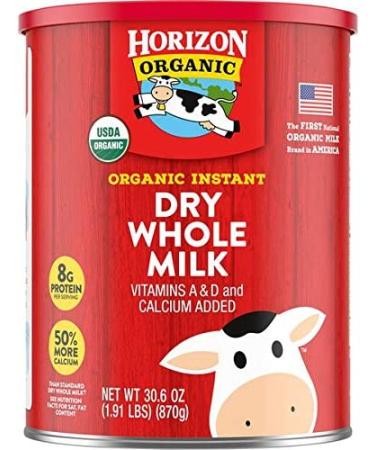 Costco Organic Dry Whole Milk 30.6oz - 1.91lb | Pack of 1 | Non-GMO, Gluten-Free - Buy Online on GoSupps.com
