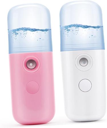 FOMIYES 2pcs Humidifier Portable Face Steamer Nano Steamer Nano Mist Sprayer Handheld Hydrating Instrument 4*4cmx2pcs Pinkx2pcs - Buy Online on GoSupps.com