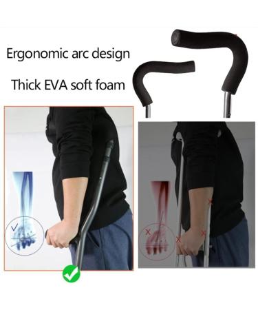 Adjustable Folding Crutch for Adult Ergonomic Fashion Design and Comfortable Handle Portable Crutch for and Storage for Height 145-180cm (Size : 1 Count) Anniversary Lucky Star 1 Pair - Buy Online on GoSupps.com