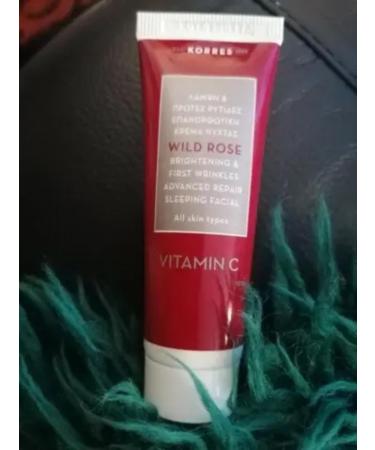 Korres Wild Rose Vitamin C Advanced Repair Sleeping Facial 16ml Travel Size - Buy Online on GoSupps.com