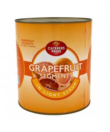 Caterers Pride Tinned Fruits (Grapefruit Segments in Syrup 2.6kg Pack of 1) Grapefruit Segments in Syrup 2.6kg Pack of 1