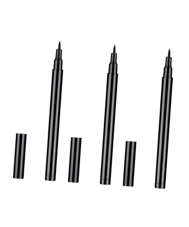 Beavorty 3pcs girl eyeliner eyeline pencil eyeliner liquid pen liquid eyeliner pencil women eyeliner hose 1 count (Pack of 1) Blackx3pcs
