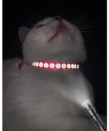 Buy Taglory Reflective Cat Collar 2-Pack with Safety Clasp & Bell | Adjustable 19-32cm Red Collars for Cats & Kittens - International Shipping Available! - Buy Online on GoSupps.com