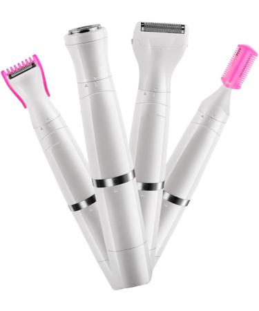 Solustre Women's Electric Hair Razor - 2 Pcs Hair Removal Set | Private Shaving Tool | White Cosmetics - Buy Online on GoSupps.com