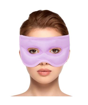 Newgo eye mask cooling cooling mask face cooling goggles for migraines headaches swollen tired eyes dark circles sinus pain Ice Eye Mask (purple) violet
