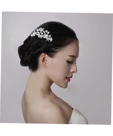 DOITOOL Tiara Wedding Hair Comb Pearl Hair Comb Bridal Headdress Wedding Headpiece Bride Alloy Hair Accessories - Buy Online on GoSupps.com