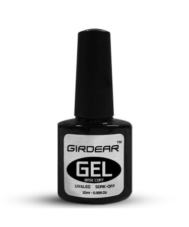 Girdear Base Coat Gel Polish Base Foundation Coat Soak Off UV LED Gel Nail Polish 10ml