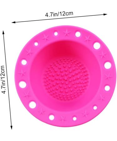 MAGICLULU 1pc Brush Cleaning Pad Make up Brush Holders Silicone Brush Cleaner Makeup Cleaning Pads Brush Cleansing Pad Brush Washing Mat Makeup Washing Pad Makeup Brush Sponge Detergent medium Rosy - Buy Online on GoSupps.com