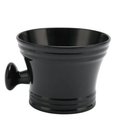 Fyearfly Razor -soap peel a black plastic shaving soap peel large capacity comfortable handle portable razor cup with handle for the hairdresser at home while traveling
