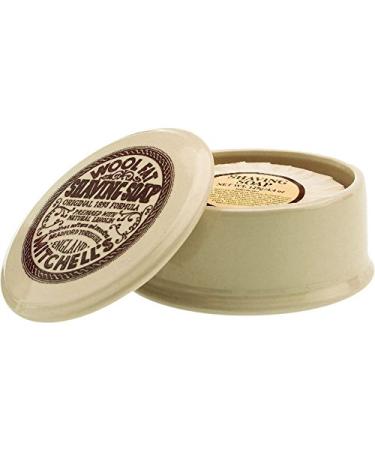 Mitchell's Wool Fat Shaving Soap in Dish - Premium Quality Shave Soap - Buy Online on GoSupps.com