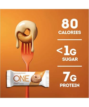 ONE MINIS Protein Bars  Gluten Free Protein Bar with 7g Protein and Less Than 1g Sugar  Snacking for Fitness Diets  Maple Glazed Doughnut  0.78 Ounce (24 Pack) MINI - Maple Glazed Doughnut 24 Count - Buy Online on GoSupps.com