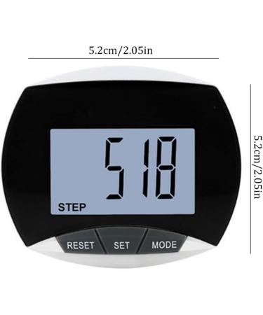3D Walking Pedometer with Clip and Lanyard - Accurate Step Counter with Large Display in Black - Buy Online on GoSupps.com