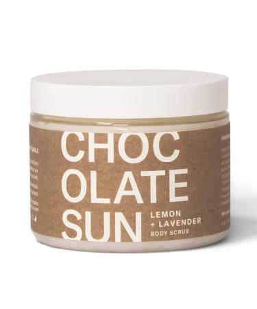 Chocolate Sun - Organic Body Scrub | Clean Non-Toxic Beauty Scrub (Lemon Lavender 6 oz)
