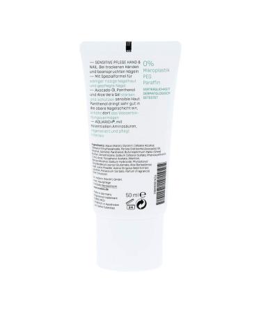 Eubos Sensitive Hand & Nail Cream 50ml - Nourishing Care for Hydrated Healthy Skin | International Shipping Available - Buy Online on GoSupps.com