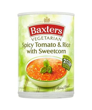 Baxters Vegetarian Spicy Tomato & Rice with Sweetcorn Soup 400g