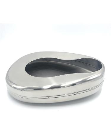 Stainless Steel Potty Portable Thick Stainless Steel Bed Pans with Lid for Bedridden Patients Pregnant Woman and Elderly Simple to Clean - Buy Online on GoSupps.com