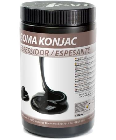 Konjac Soda Gum - Texturing Thickener - Excellent Water Absorption - 600g Jar - Professional Use