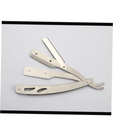 Beavorty Stainless Steel Hairdresser Razor & Mustache Scissors Set - Precision Trimming Tools for Men - Buy Online on GoSupps.com