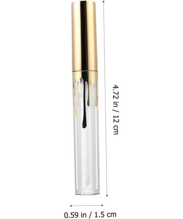 AUTSUPPL 3pcs Makeup Bottle Mascara Tube and Brush Empty Lip Balm Bottle Mascara Sample Bottle Golden Plastic - Buy Online on GoSupps.com