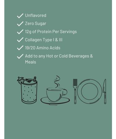 Daly Dose Hydrolyzed Bovine Collagen 1 lb Bag Unflavored 12g Protein per Serving Type I & III Keto/Paleo 0 Sugar Pesticide/Antibiotic Free Non-Irradiated Grass-fed Beef - Buy Online on GoSupps.com