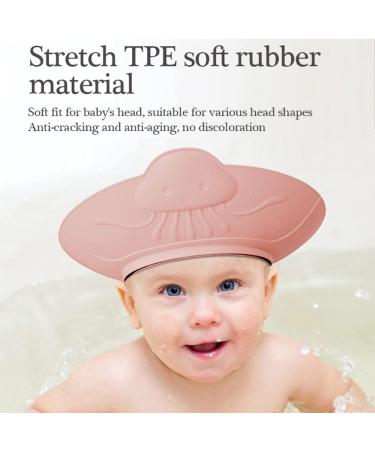 Baby Shower Cap - Silicone Adjustable Bathing Visor for Kids (Pink Jellyfish, 6 Months-12 Years) - Buy Online on GoSupps.com