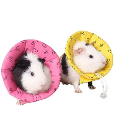 NashaFeiLi Pet Recovery Collar Elizabethan Small Animal Hamster Collar Cone Adjustable Comfy Collar for Hamster Chinchilla Small Pet (S Yellow) S Yellow - Buy Online on GoSupps.com