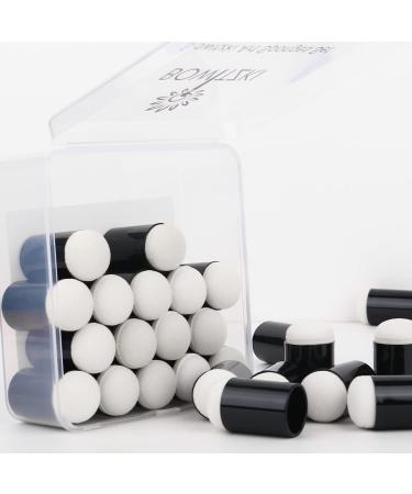 Bowitzki Finger Sponge Set - 25 Foam Daubers with Box for Face Paint, Crafts, Chalk, and Drawing - Buy Online on GoSupps.com
