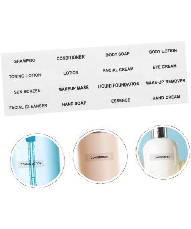 LALAFINA 60 Sheets Stickers Bottle Shampoo Tag Cosmetics Classification Label Travel Paper Skin Care Products As Shownx3pcs 12.00X4.00X0.20CMx3pcs - Buy Online on GoSupps.com