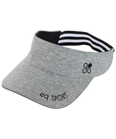 EQ SPORT Lightweight Visors for Women & Men, Sun Visor Hat for Running, Golf, Tennis, Jogging, Beach & Hiking Athletic Visors Grey