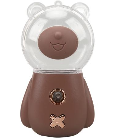 Facial Mister Handheld 300ML Water Cute Design 3 Minute Timing USB Interface DC5V Nano Mist Sprayer with Lanyard for Travel(Brown) - Buy Online on GoSupps.com