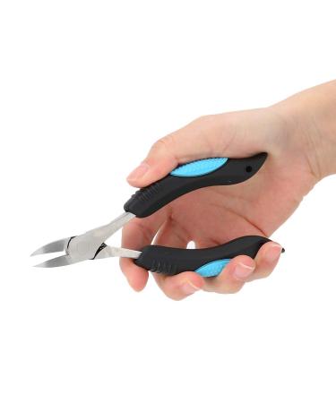 Stainless Steel and Sharp Pointed Tip Ingrown Nail Clipper Toenail Clipper Straight Blade for Ingrown and Thick Nails - Wide Jaw Toe Nail Cutter Podiatry Tool