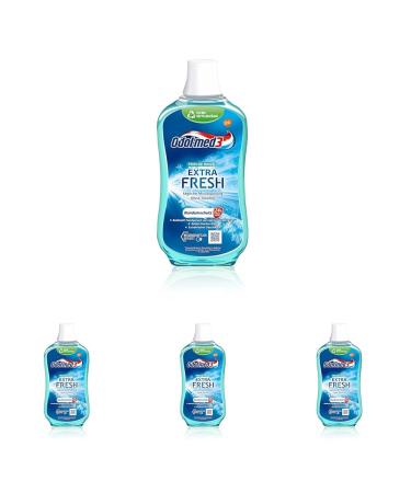 Odol-med3 Mouthwash Extra Fresh alcohol-free mouthwash 500ml (pack of 4) 500 ml (pack of 4)