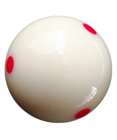 Aramith 2-1/4" Regulation Size Billiard/Pool Ball: Super Pro Cup Cue Ball with 6 Red Dots