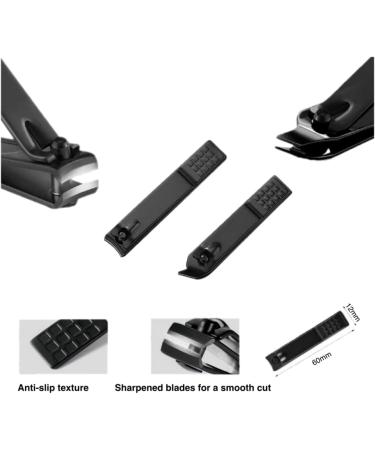 aRK Manicure set Nail Clippers Professional Fingernail & Toenail grooming Kit Tweezers Eyebrow Scissors for mens and women Travel size 7Pcs Nail Care Tools with Black Case - Buy Online on GoSupps.com