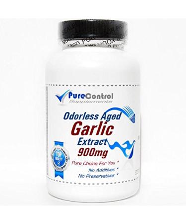 Odorless Aged Garlic Extract 900mg // 200 Capsules // Pure // by PureControl Supplements