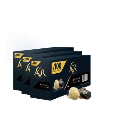 L'OR Café Espresso Ristretto Intensity 11 3 Packs of 100 Aluminum Capsules Compatible with Nespresso®* 300 Units