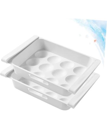 Hemoton 4 Pcs Refrigerator Storage Box Bike Pedal Extender White Fridge Fruit Storage Holder Crisper Drawer - Buy Online on GoSupps.com