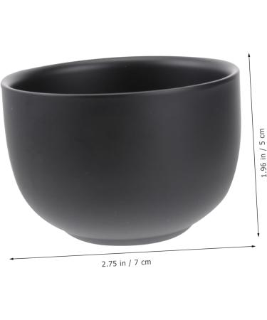 Premium XL Men's Shaving Foam & Soap Bowl Set - Rustproof Steel Shaving Mug | 7x7cm Black - Buy Online on GoSupps.com