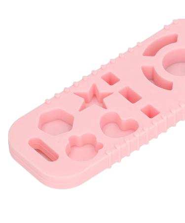 Baby Teething Toy TV Control | Educational Silicone Toy for Skill Development | Cartoon Texture | Outdoor Toy (Pink) - Buy Online on GoSupps.com